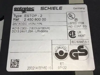 USED ENTRELEC ESTOP-2
