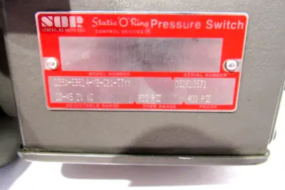 NEW SOR 12BA-EB614-M2-C2A-TTYY PRESSURE SWITCH 12BA-EB614M2C2ATTYY