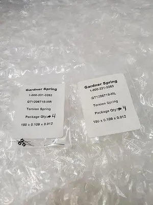 GARDNER SPRING GT1206718-MR TORSION SPRINGS (BAG OF 4)