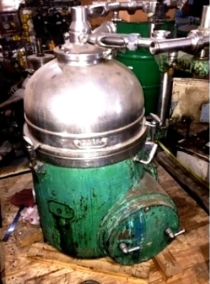 (3) Westfalia OSM 8004 solid bowl separators, 316SS.