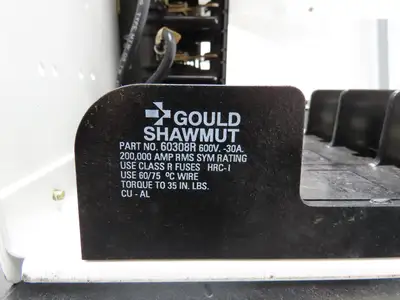 Siemens MCS603L Combination Bucket Breaker MCC Fused 600VAC 3Ph No Starter