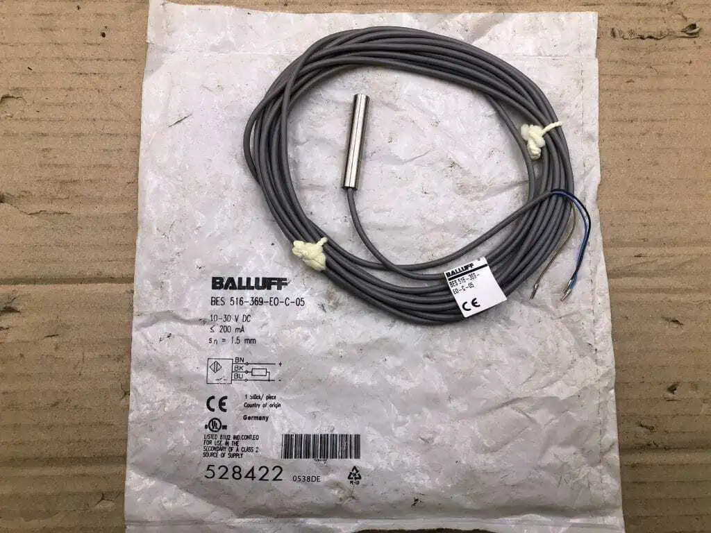 Balluff BES 516-369-EC-C-05 Proximity Sensor 10-30VDC 200mA 1.5mm -NIB