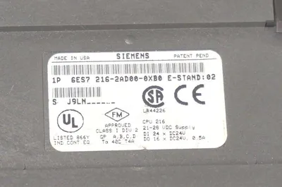 NEW SIEMENS 6ES7-216-2AD00-0XB0 CPU MODULE 216-2 , 6ES72162AD000XB0