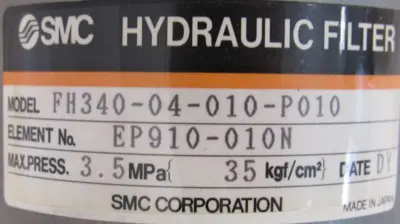 NEW SMC FH340-04-010-P010 HYDRAULIC FILTER FH34004010P010