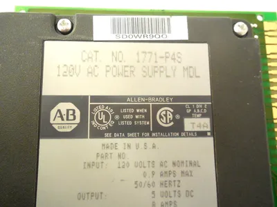 USED ALLEN BRADLEY 1771-P4S POWER SUPPLY MODULE 1771P4S