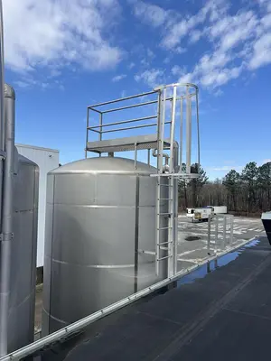 DCI Inc. Stainless Steel Storage Tanks Group of 3  6000 & 10000 Gallon Agitated CIP-Ready