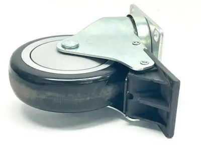 4" Swivel Plate Mount Caster w/ Brake - Used