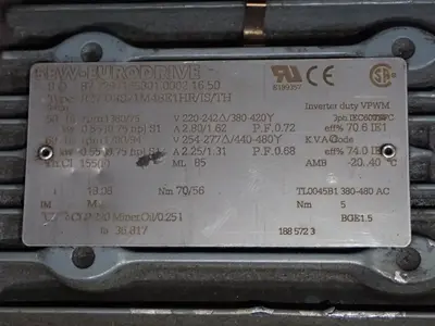 USED SEW EURODRIVE R27 DRS71M4BE1HR/IS/TH