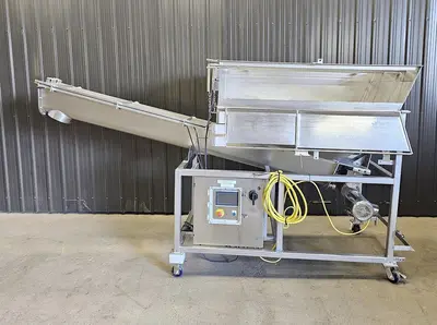 Used Screw Conveyor, 9” diameter x 108” long, Variable Speed
