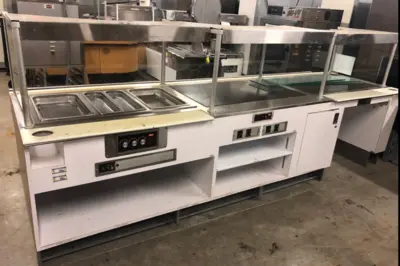 142-0026 Hill Phoenix CWC12H 12′ Hot Case Food Bar Merchandiser