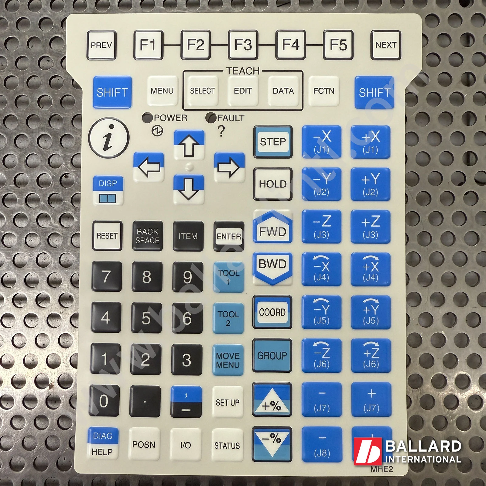 FANUC R30iB & R30iB Plus Teach Pendant Overlay – Material Handling – MHE2