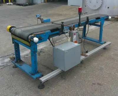 SPC9273  Conveyor New London Engineering belt conveyor CS, 18" wide x 96" long