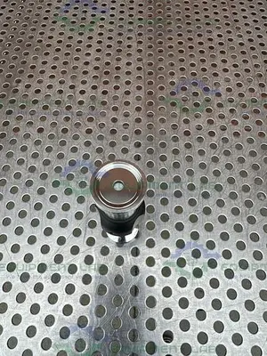 USED LOT OF 2 - FLUID LINE IN LINE DIAPHRAGM VALVE W/ 5/16" SANITARY FITTING