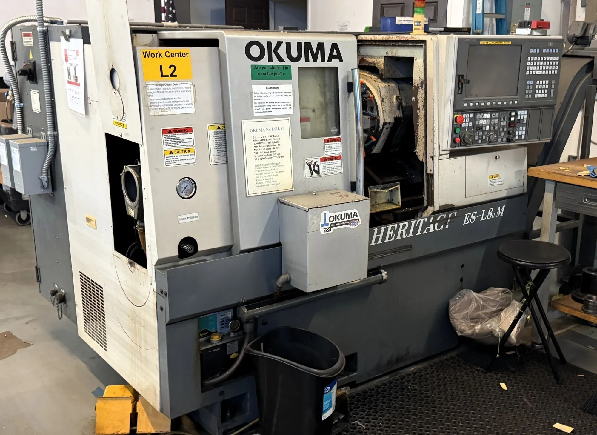 USED 2008 OKUMA HERITAGE ES-L8II-M