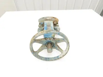 DeZurik 828 3" Knife Gate Valve Lug Style Rising Stem 316SS Disc Rubber Seat