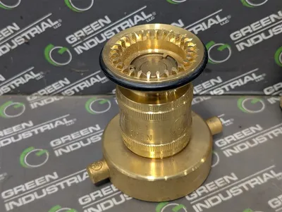 Giacomini A7BY011 Rough Brass Adjustable Fog Nozzle with Bumper 2-1/2" NST New NIB