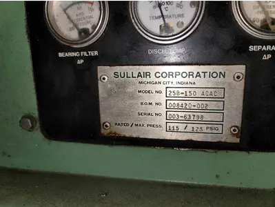 USED 1987 SULLAIR 25B-150