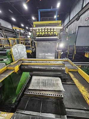 60” x .135” x 50,000 Lbs. Cincinnati/Herr-Voss Slitting Line  (Used)