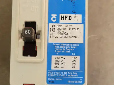 USED CUTLER-HAMMER HFD2060