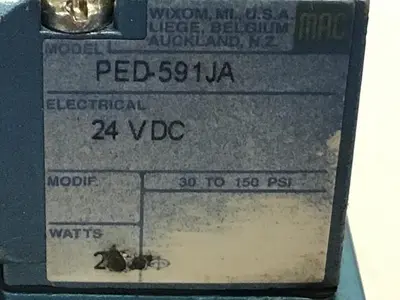 Used MAC 55B-12-PE-591JA Valves/Fittings Michigan US | Ideal Machinery #1308822