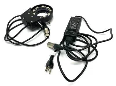 USED O.C. WHITE MICRO-LITE ULTRAVIOLET LED RING ILLUMINATOR