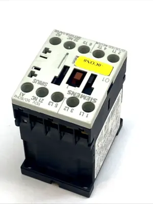 USED SIEMENS SIRIUS S00 3‑POLE 9A CONTACTOR 4KW 400V 110V AC COIL