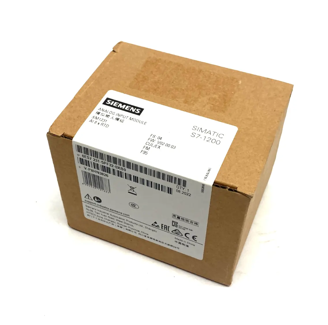 NEW SIEMENS SIMATIC S7-1200 ANALOG INPUT MODULE SM1231 AI 8XRTD