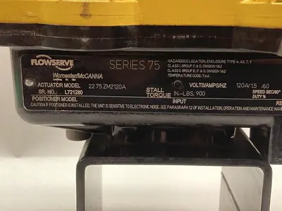 New | in-Stock FLOWSERVE 22 75 ZM2120A Electric Motor Driven Actuators Ohio US | Surplus Asset Holdings #1226293