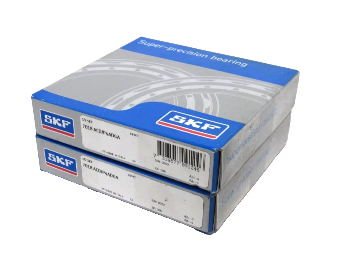 NEW SKF 7018A CD/P4ADGA SUPER PRECISION BEARING SET 7018ACDP4ADGA