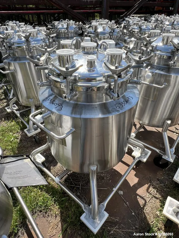 Used 27.2 Gallon Industrial Vertical Precision Stainless Tank