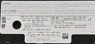 USED Siemens Siemens 3RV2011-1CA10