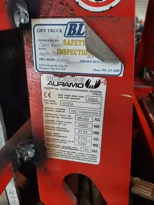 USED BOLZONI CARTON CLAMPS