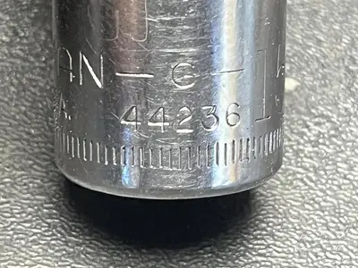 Craftsman Vintage 15MM 12 Point 1/2" Drive Shallow Socket V Series USA 44236