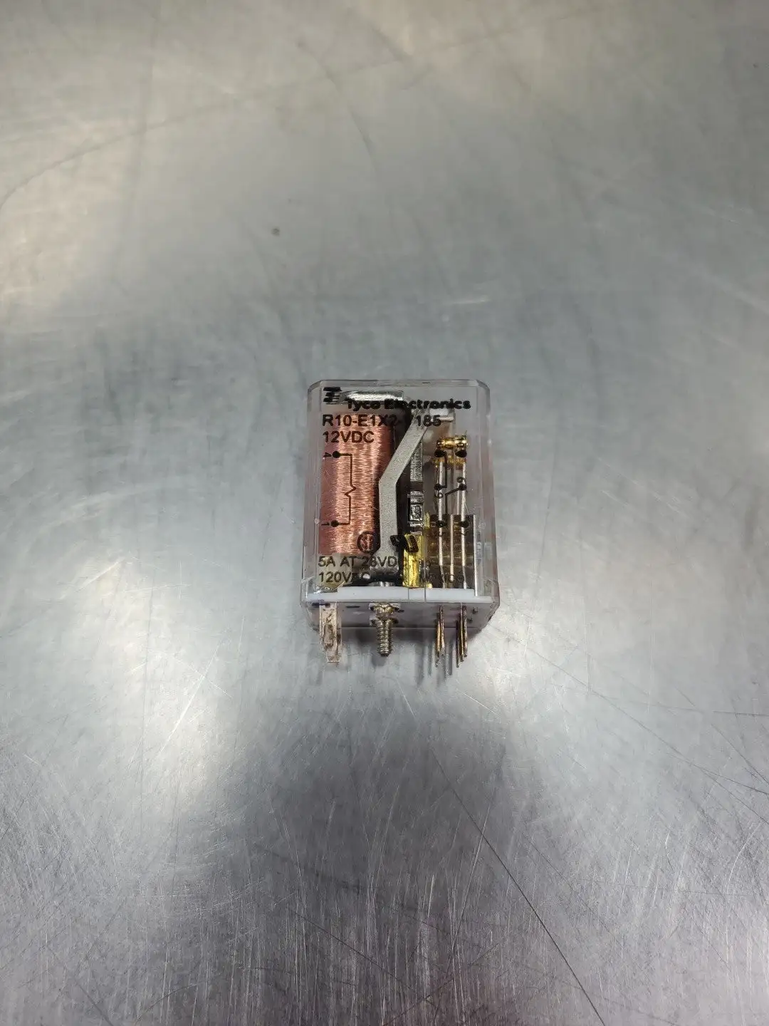 USED Tyco Electronics R10-E1-X2-V185 Relay, 12VDC
