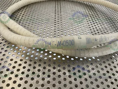 USED SAINT GOBAIN STHT-W-0500 72" SILICONE HOSE W/ 3/4" NPT FITTING
