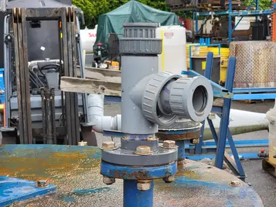 Metal Mixing Tank w/ Fittings