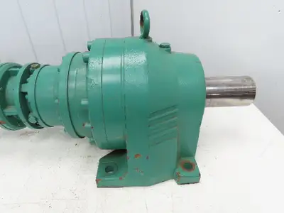 Leroy Somer Metric Gearmotor Inline Reducer 1 RPM Output .66kW 460V 3PH LS80L