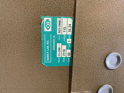 Used Quincy Quincy Lab Inc 21-350 2110 Watt 115V 1Ph Lab Ovens Michigan US | Maverick Industrial Sales #1391659