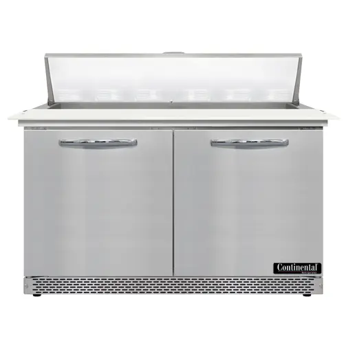 Continental D48N12C-FB 48" Designer Line Sandwich/salad Prep Table W/ Refrigerated Base, 115v