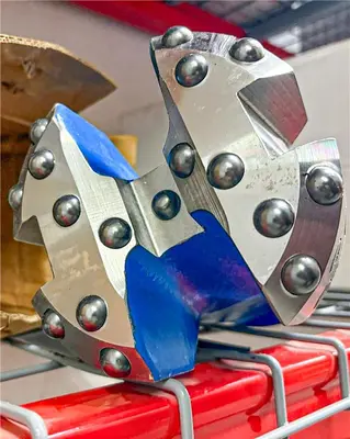 Used TRIDENT SOFT ROCK 6-7/8" CARBIDE BUTTON CABLE TOOL DRILL BIT, 2-1/4" X 3-1/4" PIN THREAD Carbide Drills Pennsylvania US | East West Machinery & Drilling #1488936