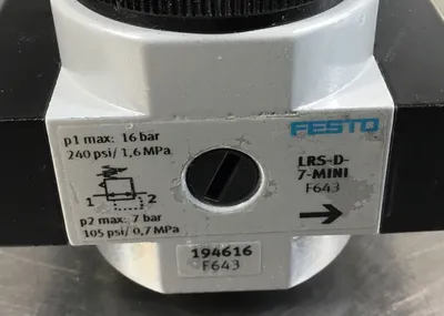 FESTO LRS-D-7-MINI Pressure Regulator 194616 Loc.6A