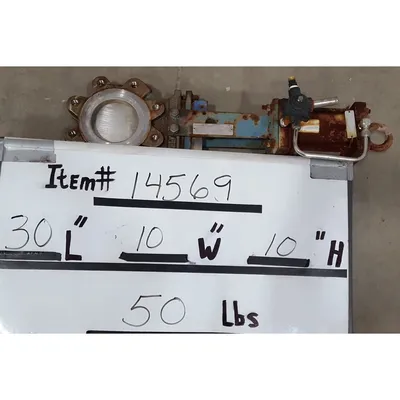 Used 4" Stainless Steel Fabri-valve Slide Knife Gate Valve