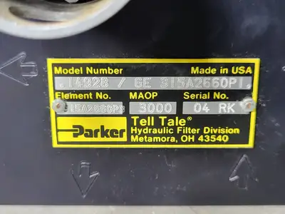 Hydraulic Filter F315 1 10QH, 14928/ GE 315A2660PI