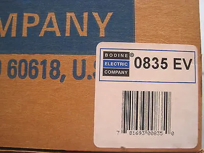 NEW BODINE 0835EV CONTROLLER 0835 EV TYPE FPM