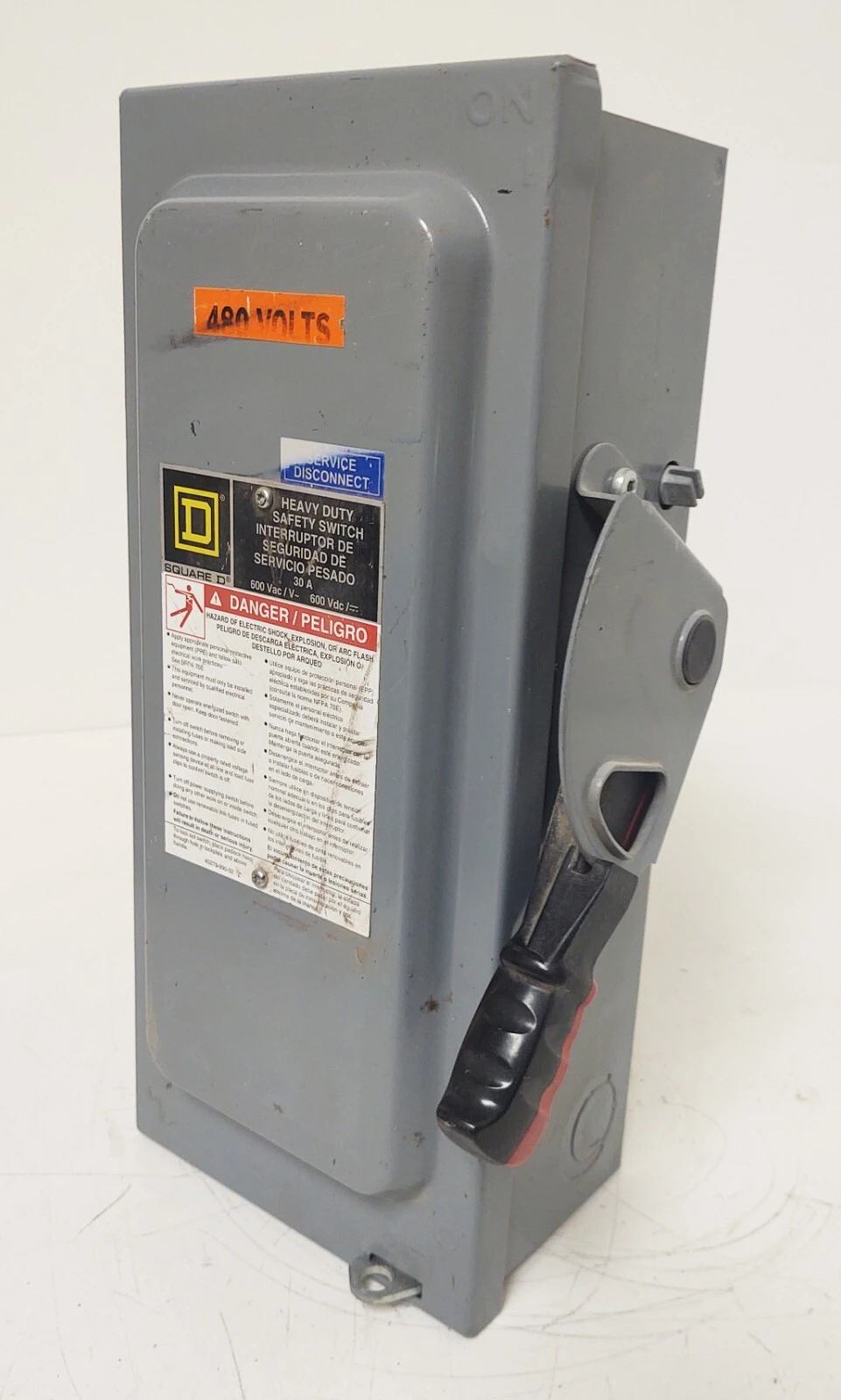 🔥 Square D H361N : Fusible Heavy-Duty Switch Disconnect 600V 30A With Fuses