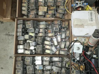 5 PALLETS OF ASSORTED ELECTRICAL AND COMPONENTS