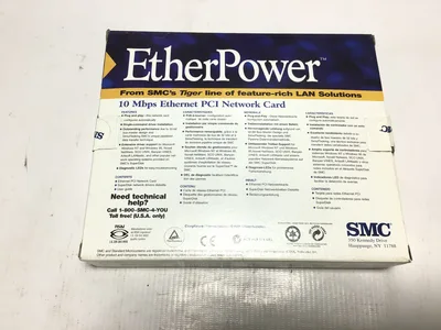 SMC 10BASE-T – SMC8432T Ethernet Power 10 Mbps Ethernet PCI Network Card