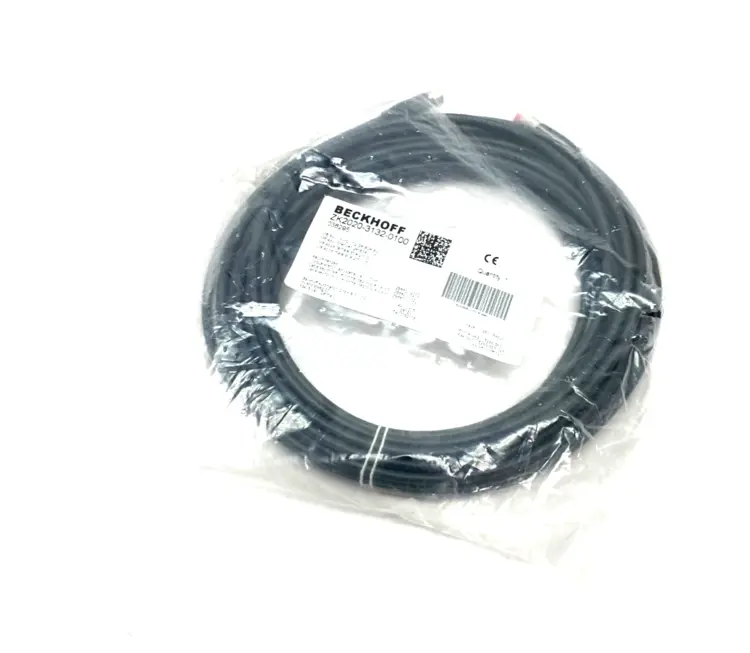 Used BECKHOFF DOUBLE ENDED POWER CABLE M8 4-PIN FEMALE 10M Cable & Wire | Maverick Industrial Sales #1111501