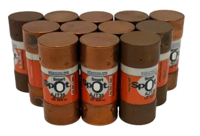 NEW LOT OF 12 FERRAZ SHAWMUT AJT35 FUSES 35A 600V