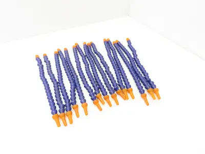 Loc-Line Adjustable 1/4" NPT Coolant Hose 12"Length w/Nozzle Tips  Lot of 15